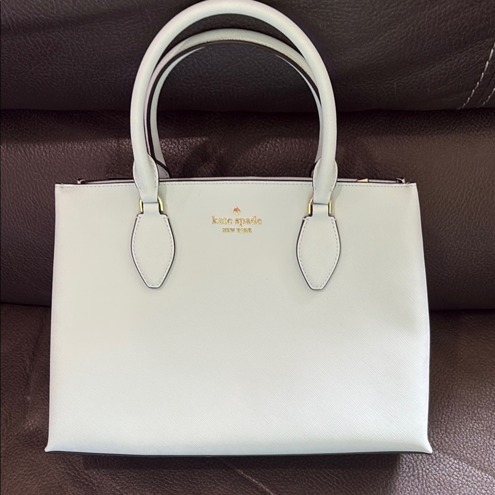 kate spade medium satchel in crisp sky